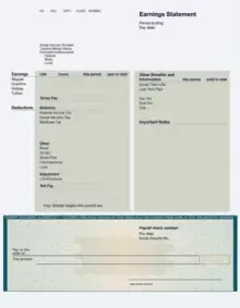 Olive premium payroll template preview