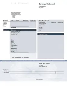 Linen premium payroll template preview