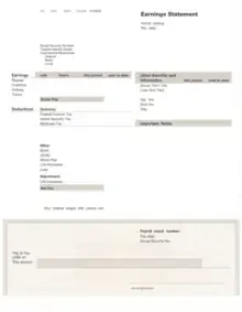 Cream premium payroll template preview