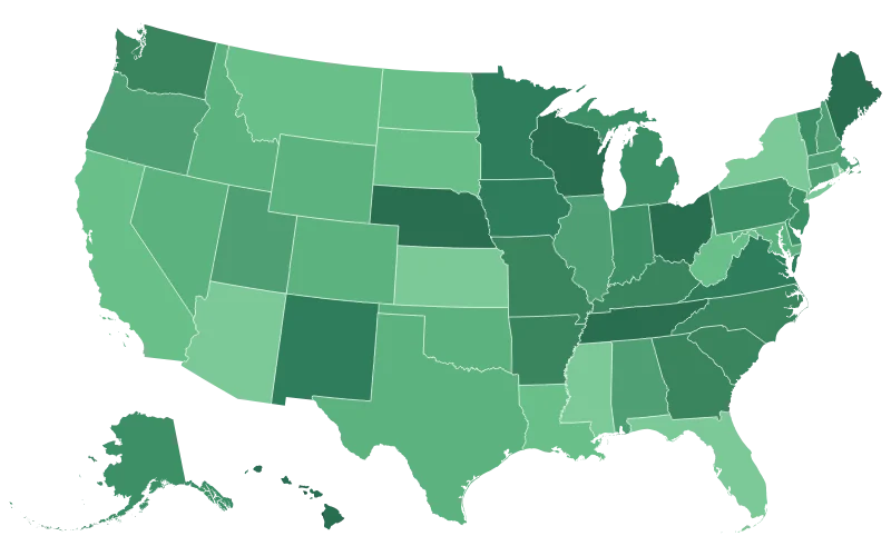 Map of the United States