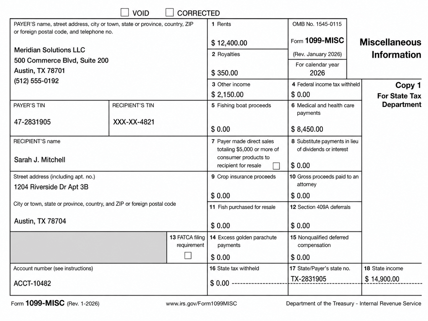 1099-MISC form preview