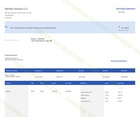 Classic Earnings Statement preview